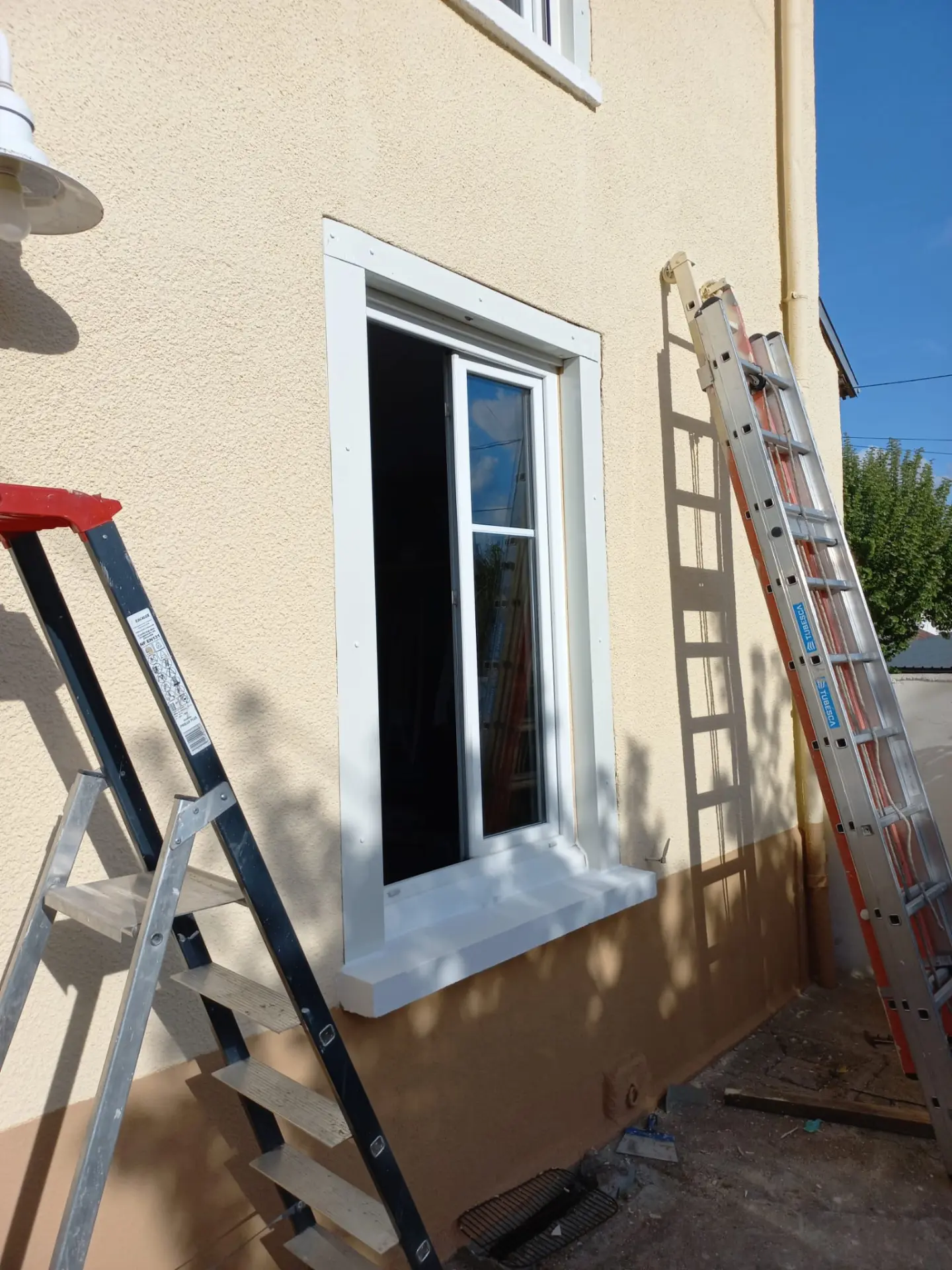Chantier de rénovation de façade à Limoges